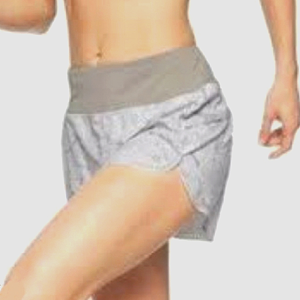 Athleta Palm Print Laser Run 2in1 Shorts size XL